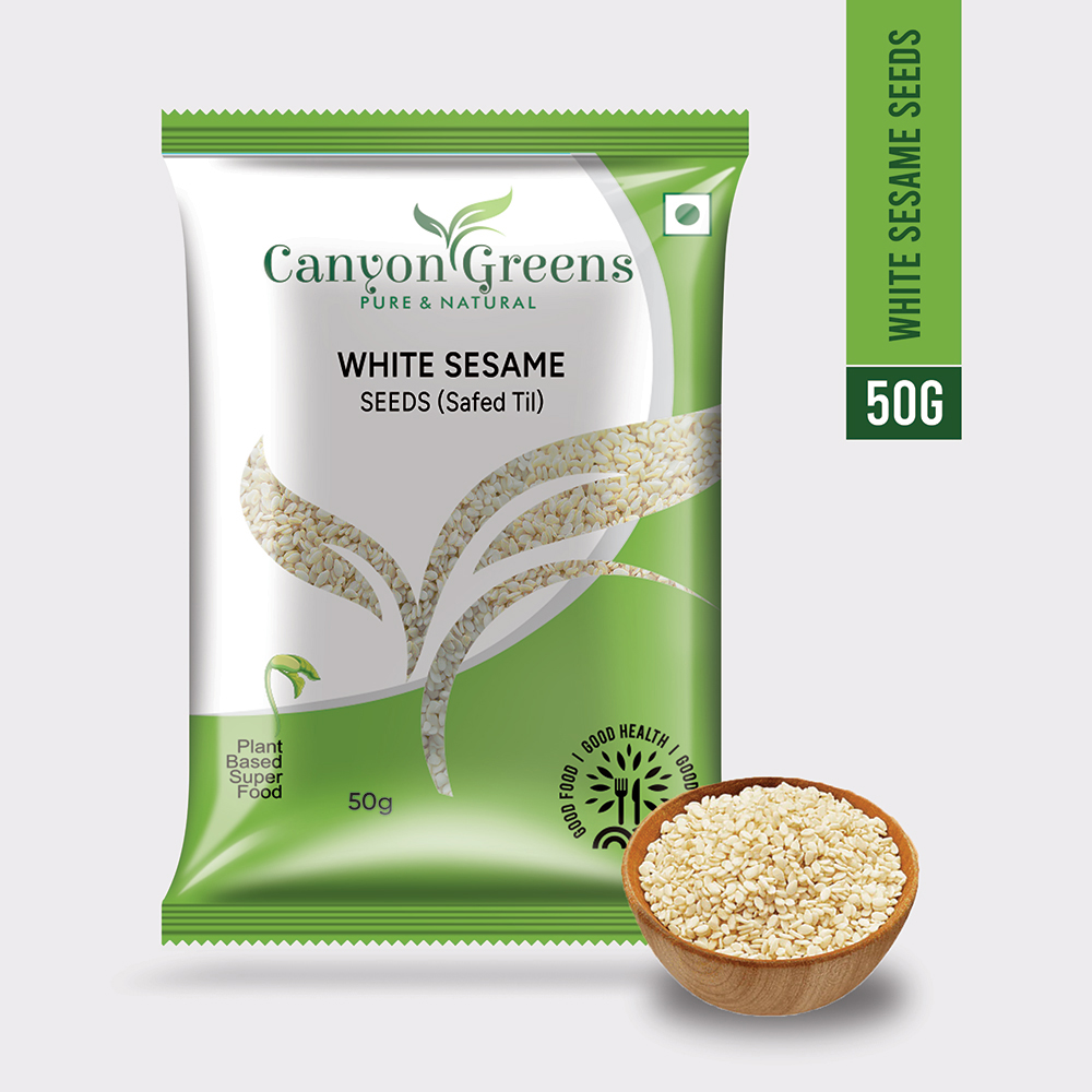 White Sesame Seeds (Safed Til) 50 Gm